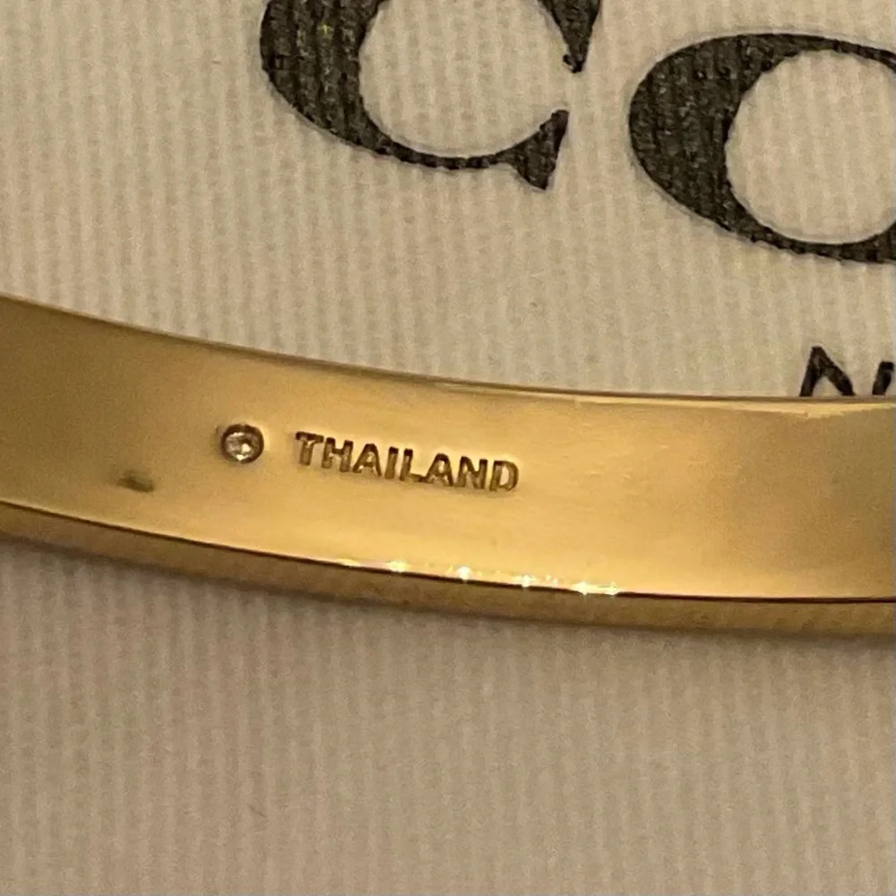 Coach Signature Enamel Bangle Bracelet - Picture 5 of 6